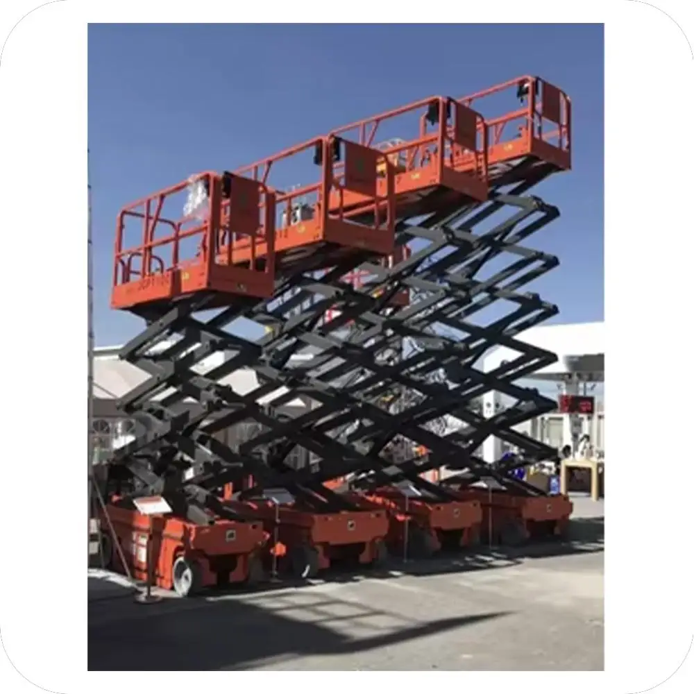 

Customized 12M 500 Kg Semi Electric Platform Mobile Scissor Lift Table Elevated Small Electric Lift Table Electric Scaffolding