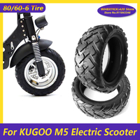 For KUGOO M5 Curuss R10 FLJ C11/T11 Electric Scooter Off-Road Vacuum Tyre 80/60-6 Tubeless Tire Modified Parts Accessories