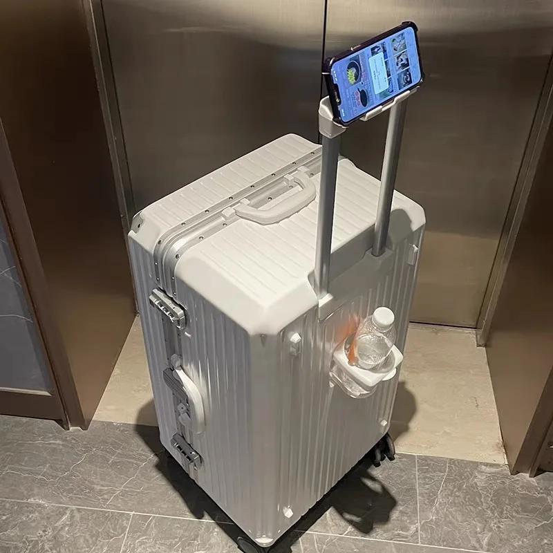 Large Size Suitcase with Five Wheels Brake Luggage Carrier 30 Inch PC Material Cabin Trip Suitcase TSA Lock 22/26/34 Inches