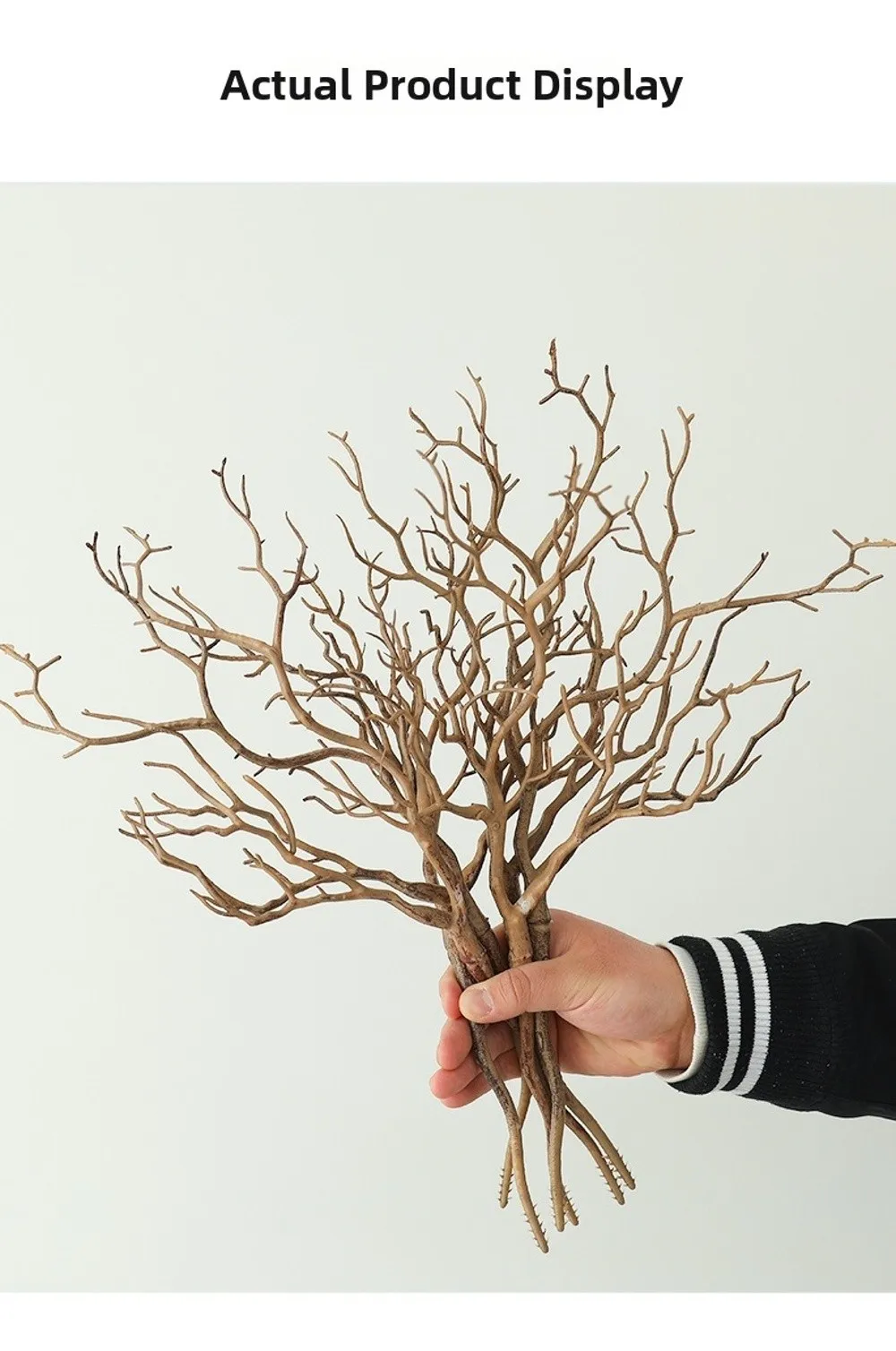 Neue Lange Künstliche Pflanzen Plastik Dekorative Künstliche Baumzweige Geweihförmige Korallenzweige Wohnzimmer-Ornamente – Detail 4