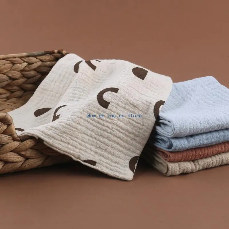 مجموعة مناشف الأطفال 19QF من القطن لغسل الملابس وامتصاص العرق، مرايل الرضع لتناول الطعام، 5 قطع