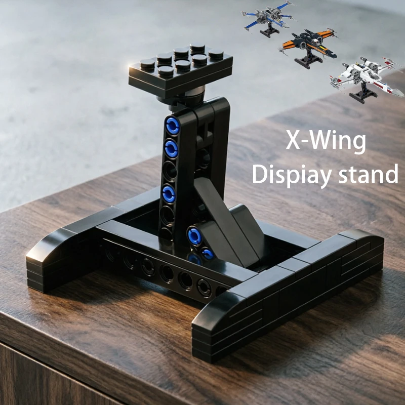 HOT MOC Display Stand For Space Wars X-Wing Fighter Building Blocks DIY Bracket For 75102 75149 75218 Set Toy Gift (Only Stand)