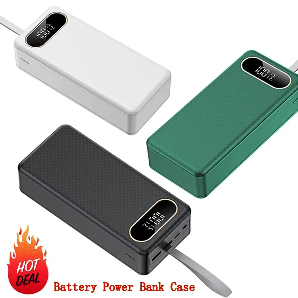 

DIY 21 Mobile Power Kit 18650 Battery Power Bank Case DC Output 12V 1.5A Fast Charging