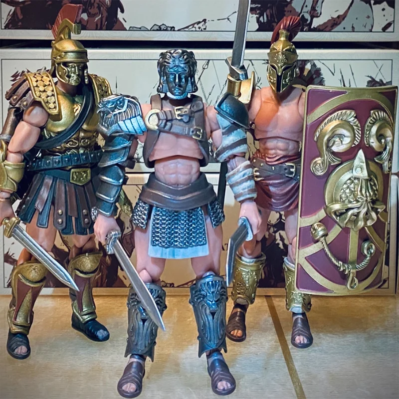 조이토이 다크 소스 컨플리크트 로마 검투사 액션 피규어 1:18 스케일 수집용 장난감 (어린이 및 군사 피규어 애호가용)