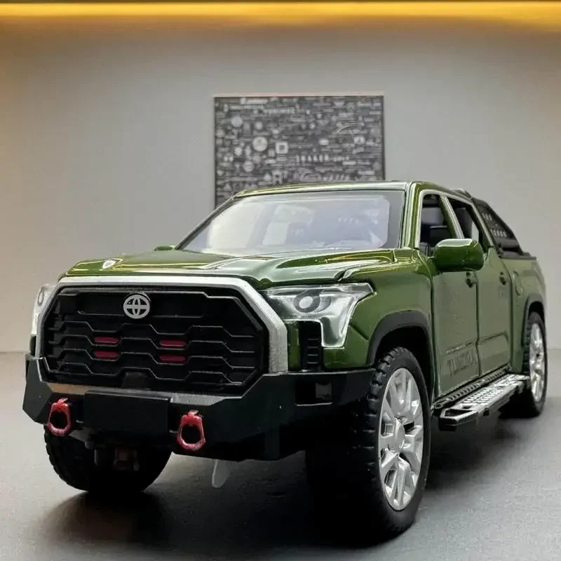 New 1:32 Tundra Pick Up Alloy Car Carry Tires Off-Road Vehicle Toy Diecasts & Toy Vehicles Car Model Kids Toy GiftsFashion Orna