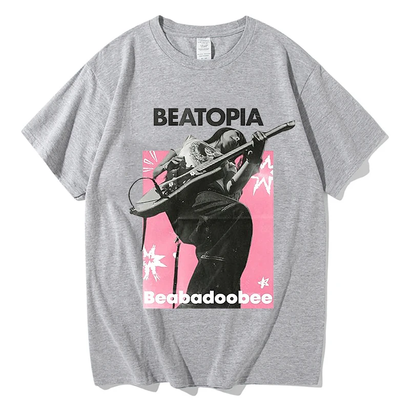 Beabadoobee Beatopia T-Shirt Aesthetic Clothing Man T shirt Mens Cotton T shirts Aesthetic Harajuku Summer Short Sleeve Clothes