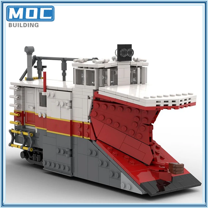 MOC-décennie s de construction de voitures de chasse-neige, modèle de camion de la série technique, rail du Pacifique, briques de bricolage, assembler des jouets, cadeaux créatifs, nouveau