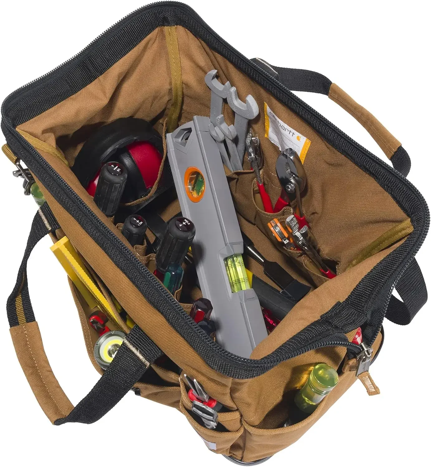 Tool Bag 16-Inch w/ Molded Base, Brown