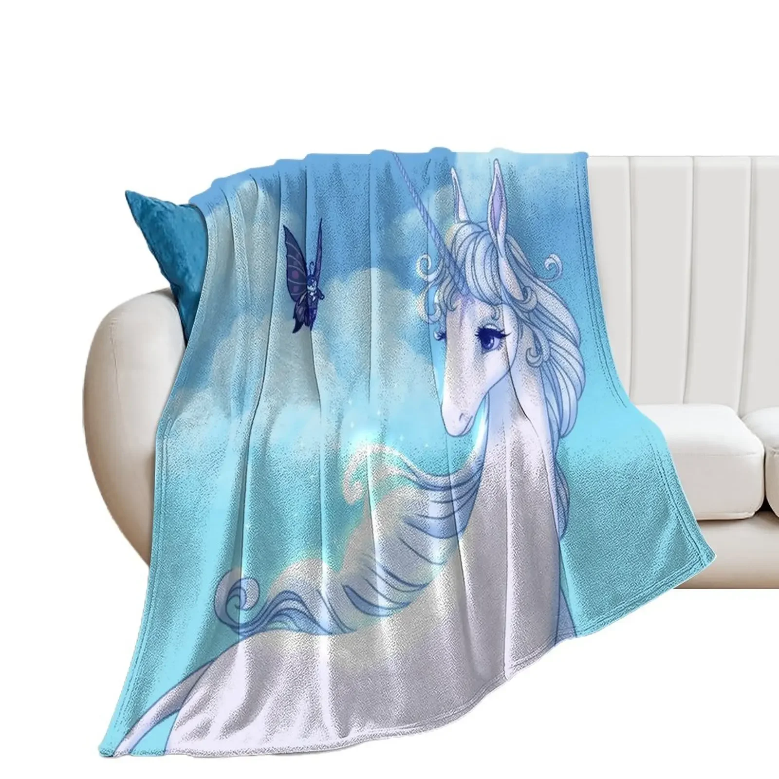 

Have you seen others like me The last unicorn Throw Blanket Giant Sofa Bed Fashionable Blankets