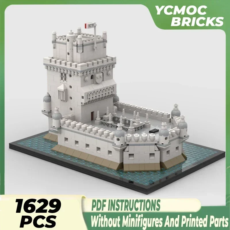 Castelo medieval modelo moc tijolos de construção saint vincent torre tecnologia blocos modulares presentes brinquedos de natal diy conjuntos montagem