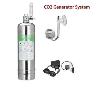 Aquarium CO2 Generator systeem Kit RVS CO2 Cilinder Generator Systeem Kooldioxide Reactor Kit Voor Plant Vis