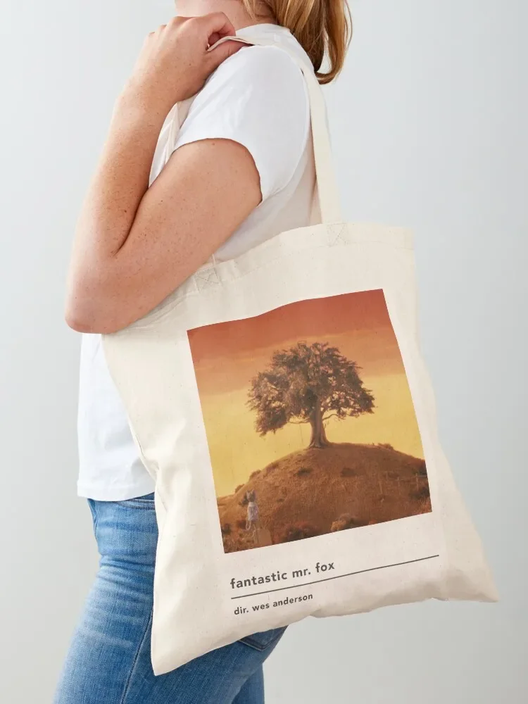 minimalist fantastic mr fox movie poster Tote Bag shopper bag women canvas canvas bags Tote Bag