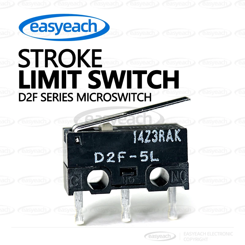 5pcs Original installation mouse micro switch D2F D2F-L D2F-5L D2F-L-D3 D2F-L3 Stroke limit switch small fretting switch