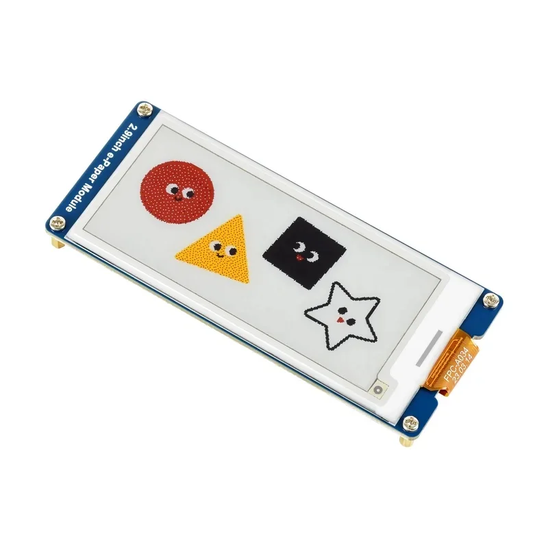 2.9inch E-Paper Display (G), E-ink Display for Raspberry Pi/ESP32/Arduino, 296x128, Red/Yellow/Black/White, SPI