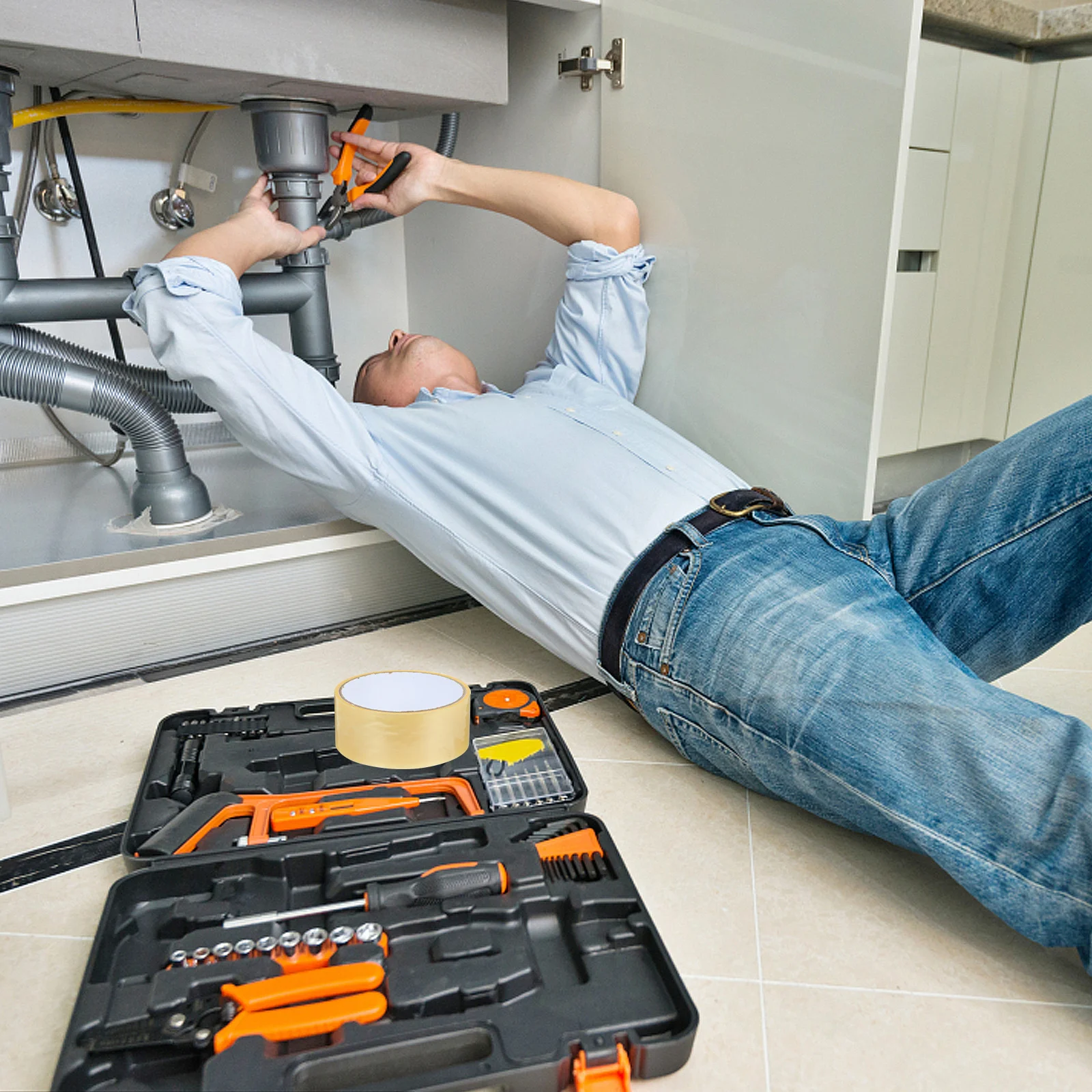 

3pcs 3 Rolls Colored Sticky Ball Tape Rainbow Adhesive Tapes For Diy Craft Unisex Decompression Stress Relief Tape Ball