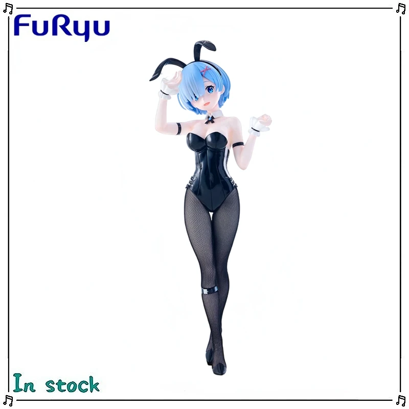 Figurines d'anime originales FuRyu BiCute Bunnies Re: ZERO - Starting Life in Another World REM, jouets modèles, collection de cadeaux