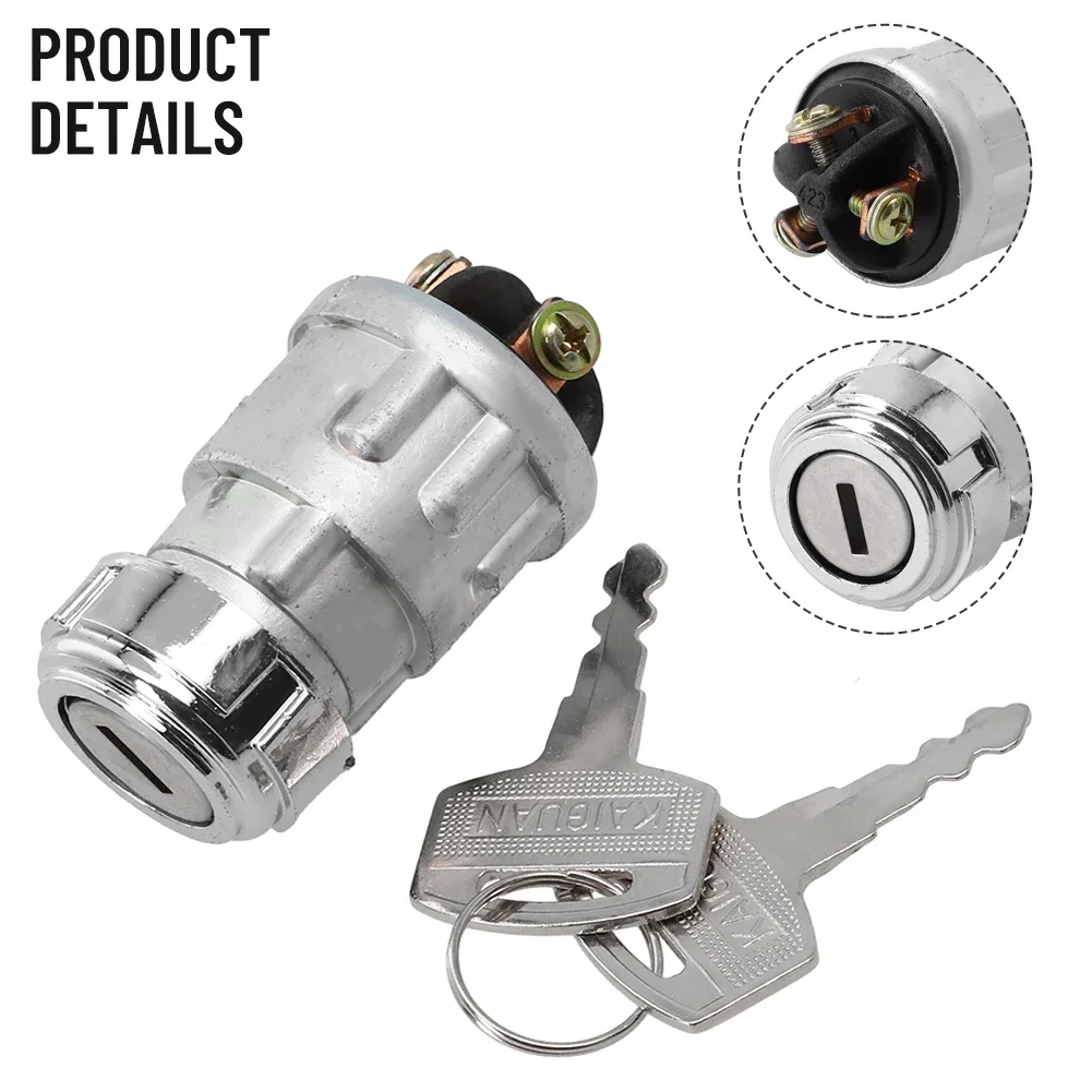 Uni Versal Car Boat 12V 3 Position Ignition ON /OFF /Start Ignition Switch Lock With 2 Keys Ignition Key Lock Starter Switch