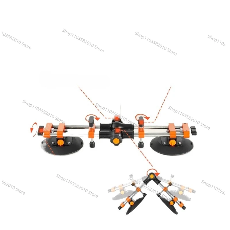 2 Packs Seamless Granite Seam Setter, 90-120° Adjustable 6 Inch Suction Cups Tile Joiner Leveler