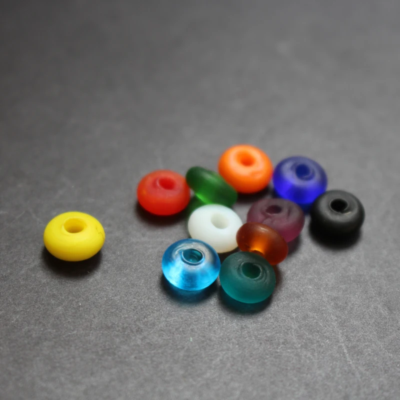 30Pieces /lot  8mm*4mm Handmade Lampwork glass beads Abacus beads Multi-color for jewelry &DIY