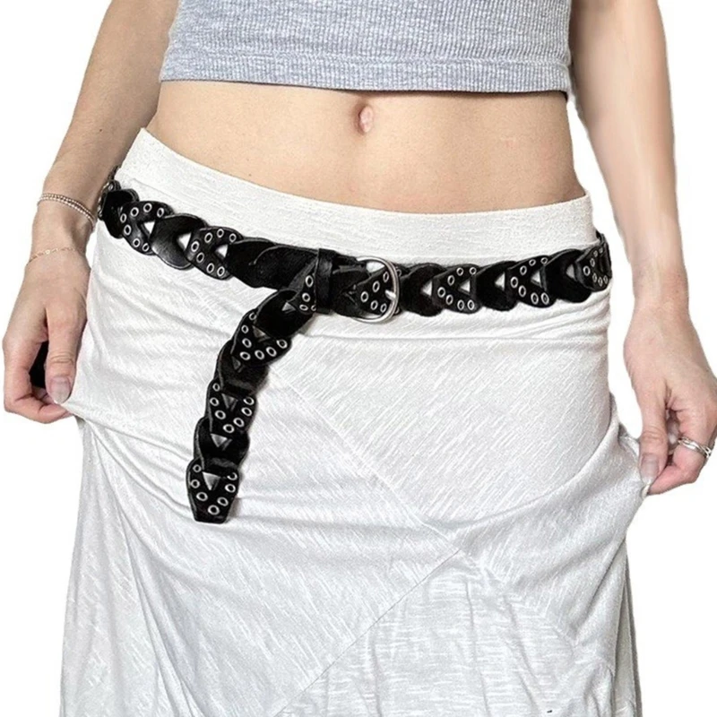 

Fashion Girl Belt with Adjustable Pin Buckle Wear Resistant Girl Skirt Waistband