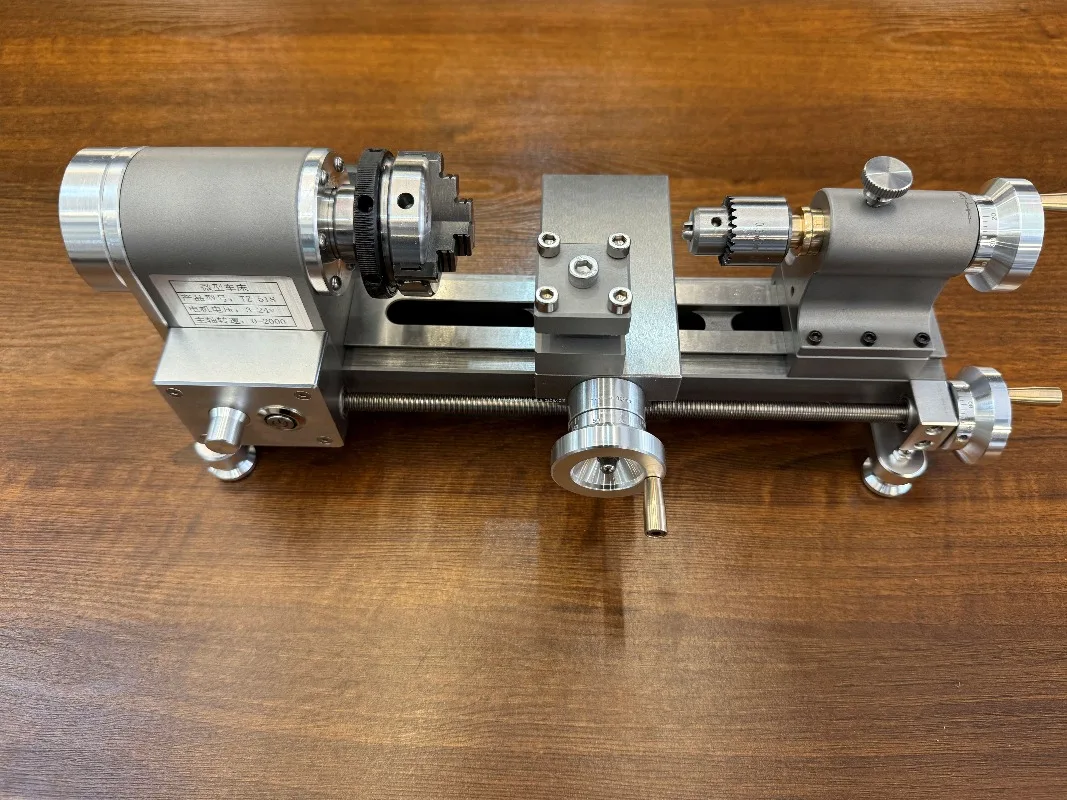Mini Lathe Micro Milling Machine Precision Desktop Lathe for Watchmaking Model Engineering Small Metal Working Benchtop Tool