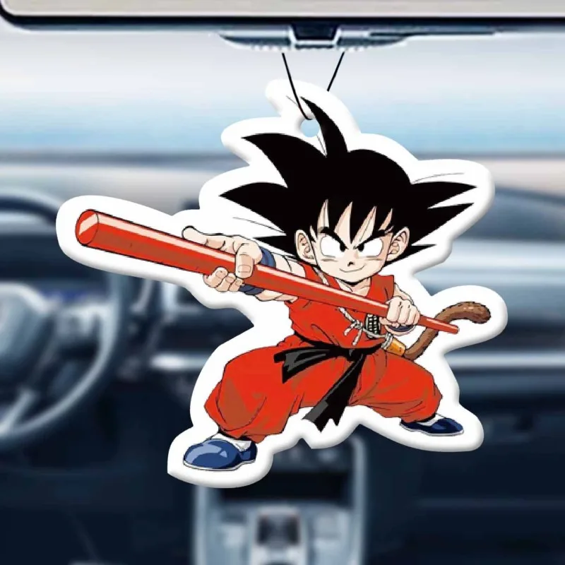 Fragancia de Dragon Ball Son Goku para coche, fragancia de Anime, luz duradera, decoración Interior de coche, colgante, decoración del hogar, regalos de dormitorio