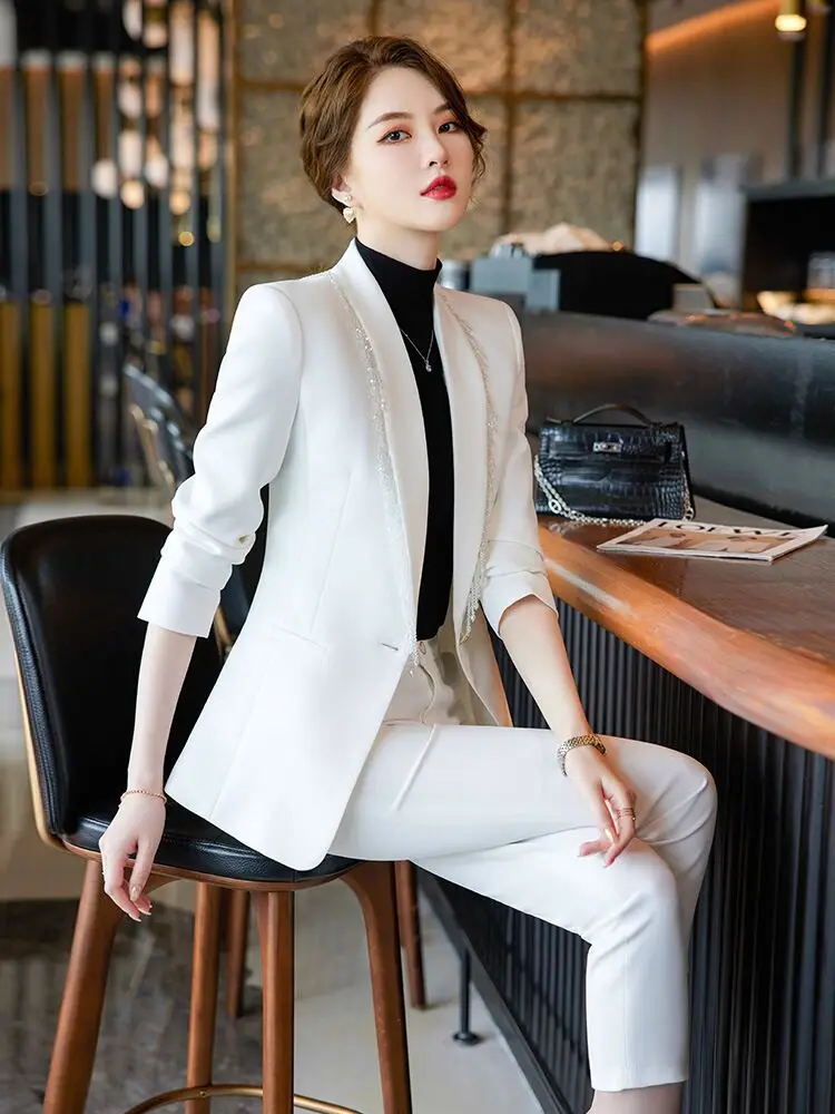 

Зимний плотный роскошный женский пиджак, костюм и брюки, комплект, очаровательная сказочная верхняя одежда, пальто большого размера с рюшами, привлекательные мягкие куртки