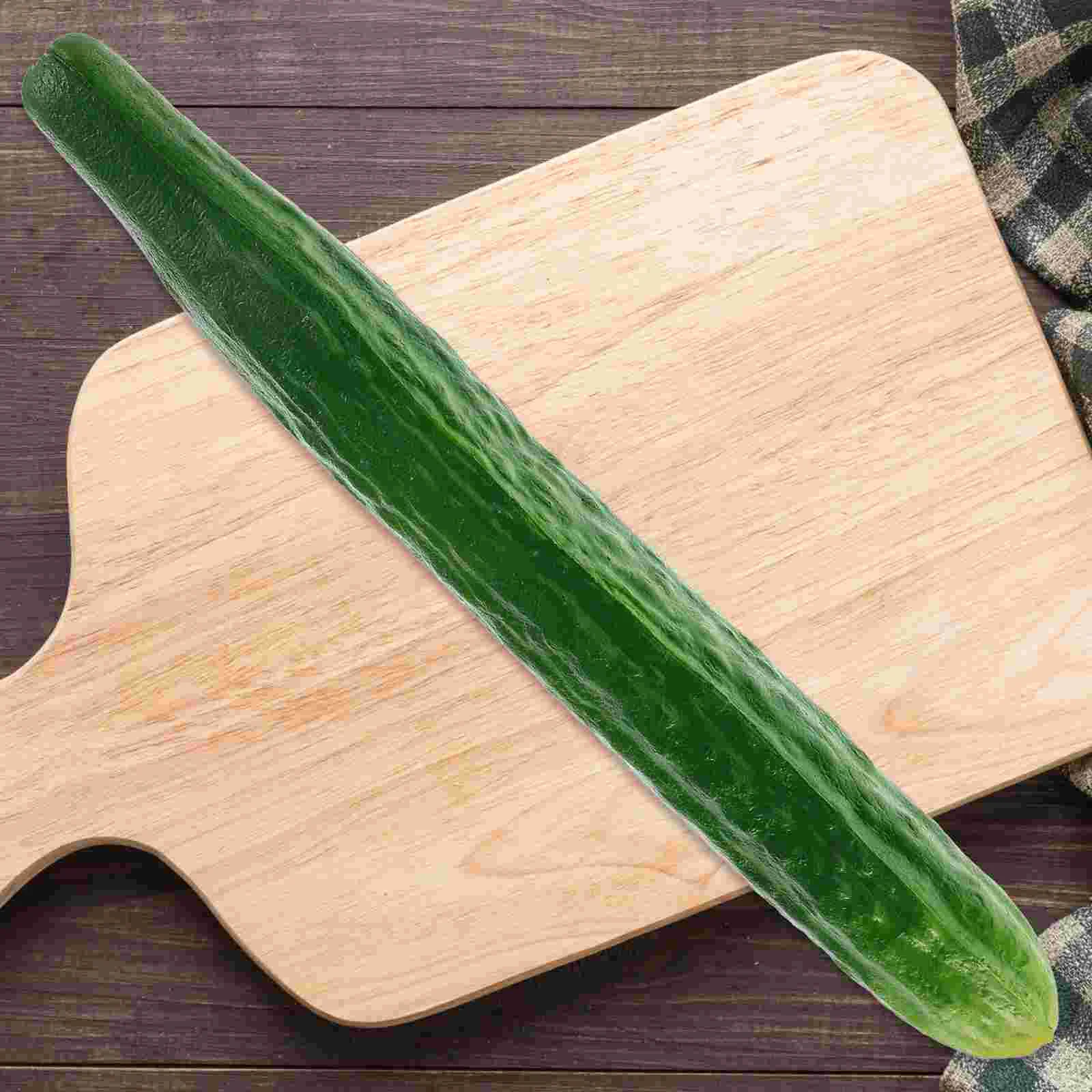 Simulated Vegetable Model Fake Cucumber Dish Decoration Kitchen Cabinet Photography Ornament (pu Cucumber) Models