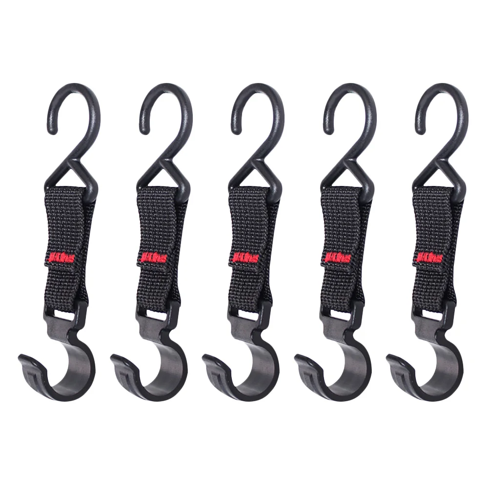 

5pcs Camping Hooks Heavy Duty Nylon Storage Organizer for Tent Outdoor Picnic Hiking Fishing Gear Hooks Household Storage Tools