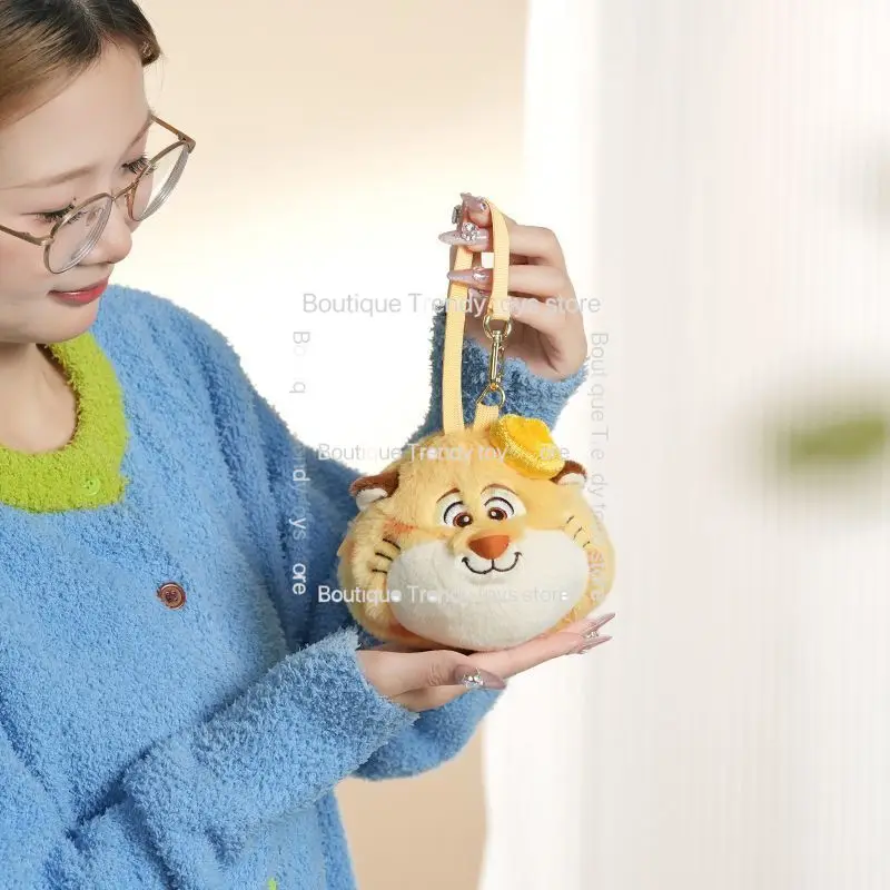 Disney Zootopia Judy Nick leopardo oficial cartera auricular portátil Mini llavero lindo dibujos animados monedero de felpa colgante Decoración