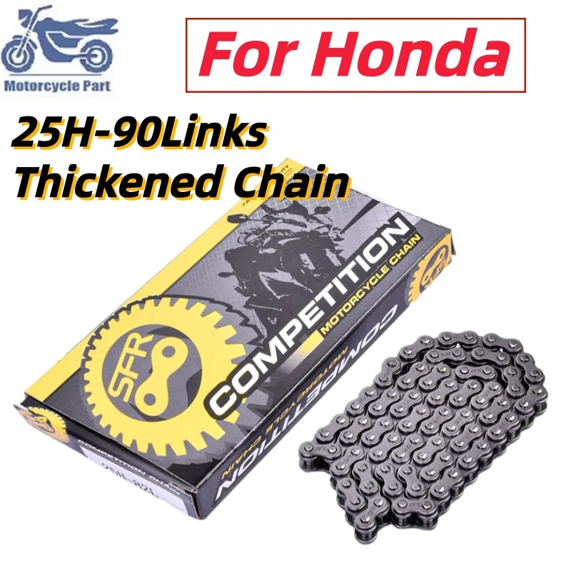 Cadena de transmisión de levas para motocicleta 25H para HONDA CRF 100 110 125 F NSF XL 100 S XR 100 R AIR BLADE 110 BEAT 110