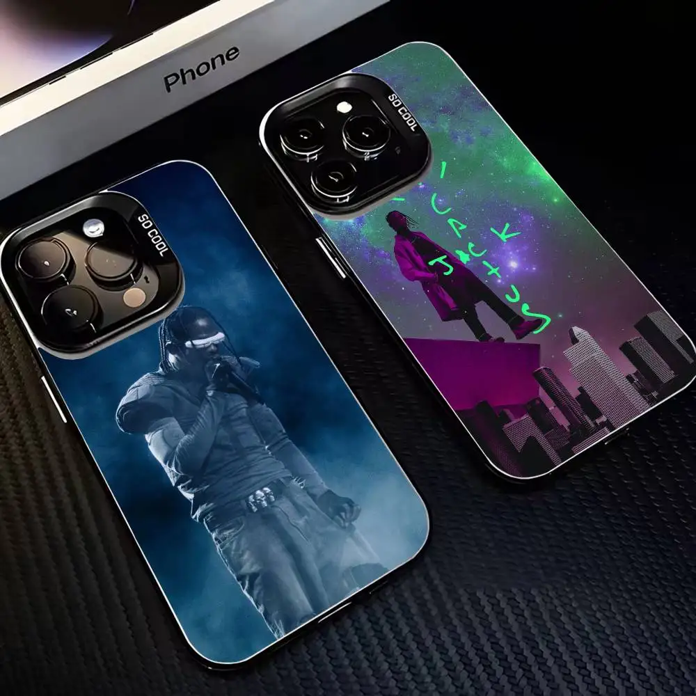 

Rapper T-Travis Scott Utopia1 Phone Case For iPhone 16,15,14,13,12,11,Mini,Pro,MAX Black Matte Shockproof Cover