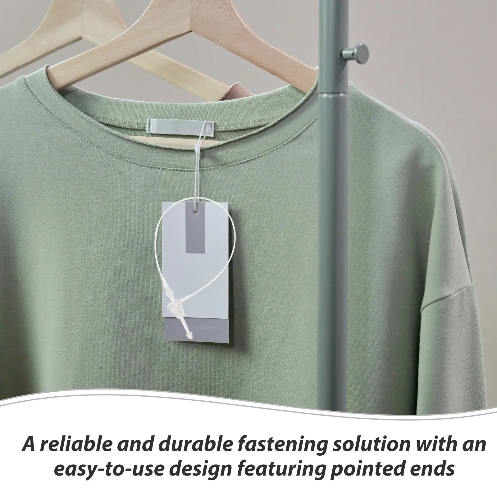 5000Pcs Plastic Tag Fasteners Versatile Clothing Tag Ties for Retail Store Price Tags Hanging Tie Retail Supplies view 5