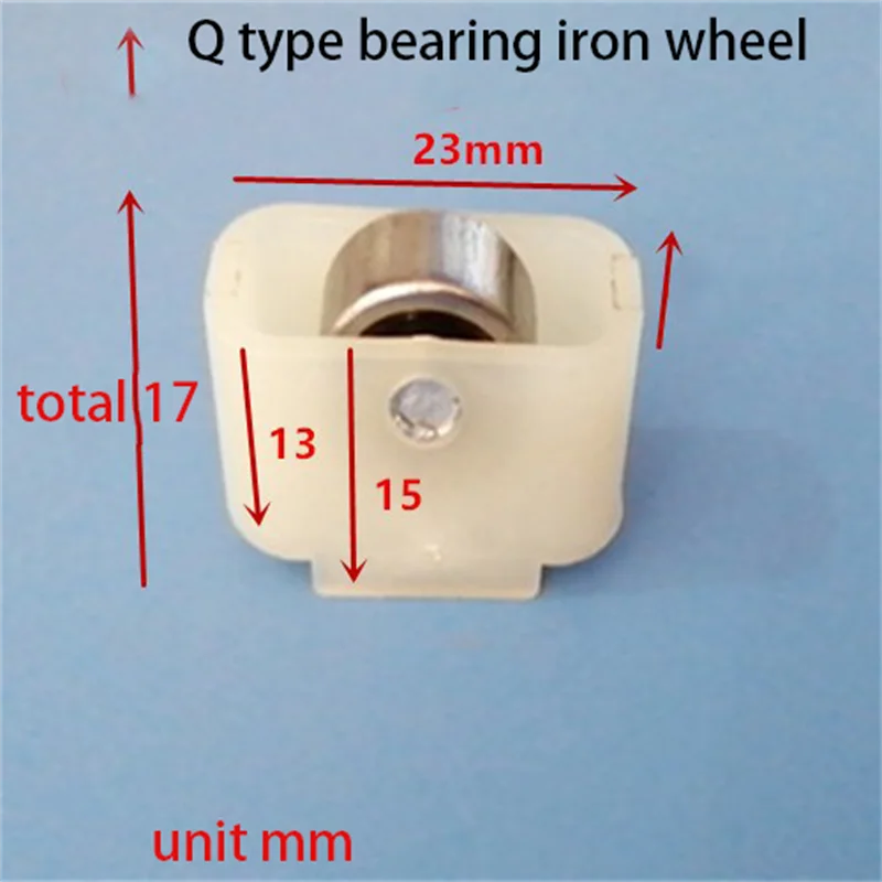 Pulley order display cabinet pulley roller small pulley island cabinet door and window cabinet glass wheel refrigeration accesso