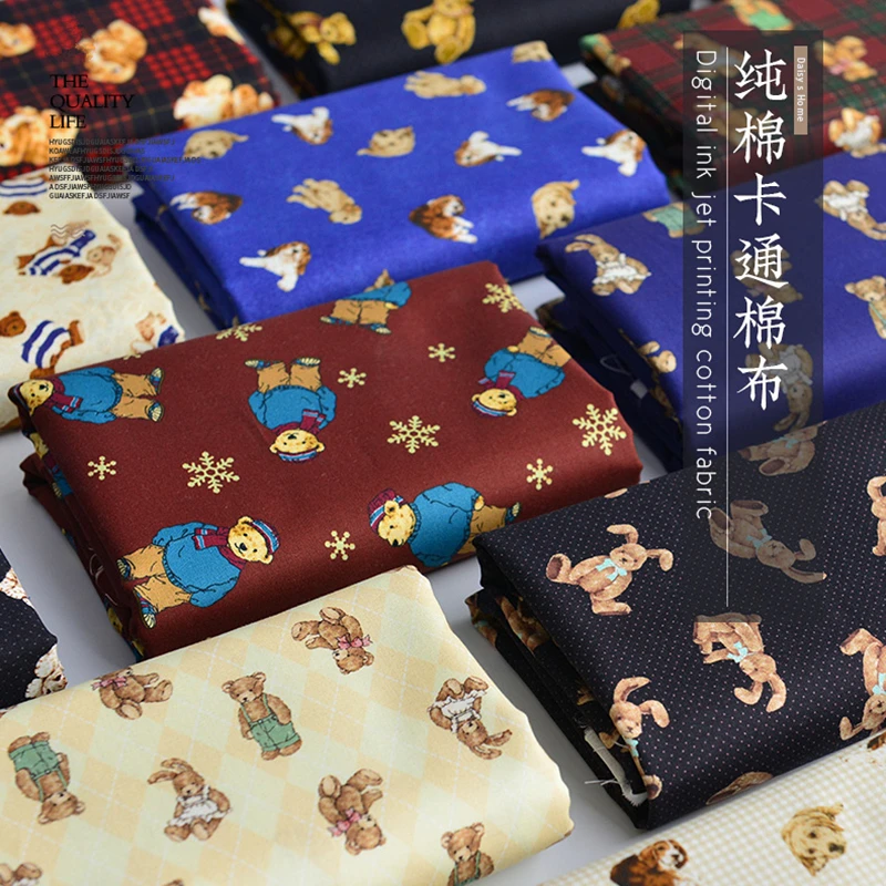 folha-de-tecido-de-algodao-penteado-tecidos-de-desenho-animado-urso-medico-impresso-para-vestido-diy-bolsa-de-mao-materiais-de-costura-50-145cm-p