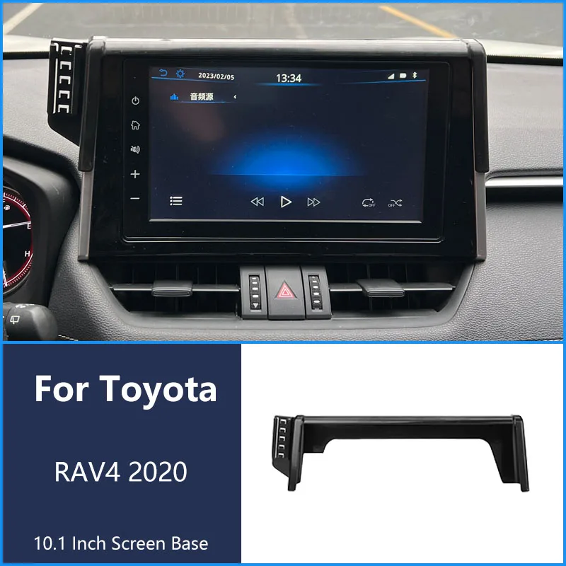 For Toyota RAV4 2020 Car Phone Wireless  Charger Bracket Navigation Holder 10.1 Inch Screen Base 360° Rotating  Bracket