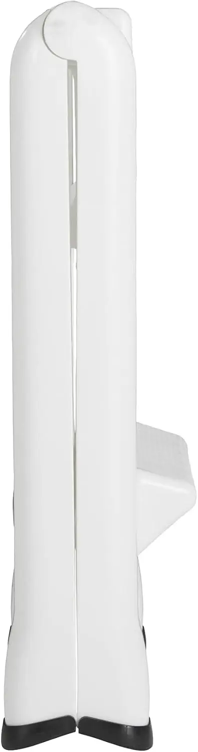 White 2-Step Folding Stool for Easy Access and Compact Storage, Lightweight Portable Design for Indoor or Outdoor Use
