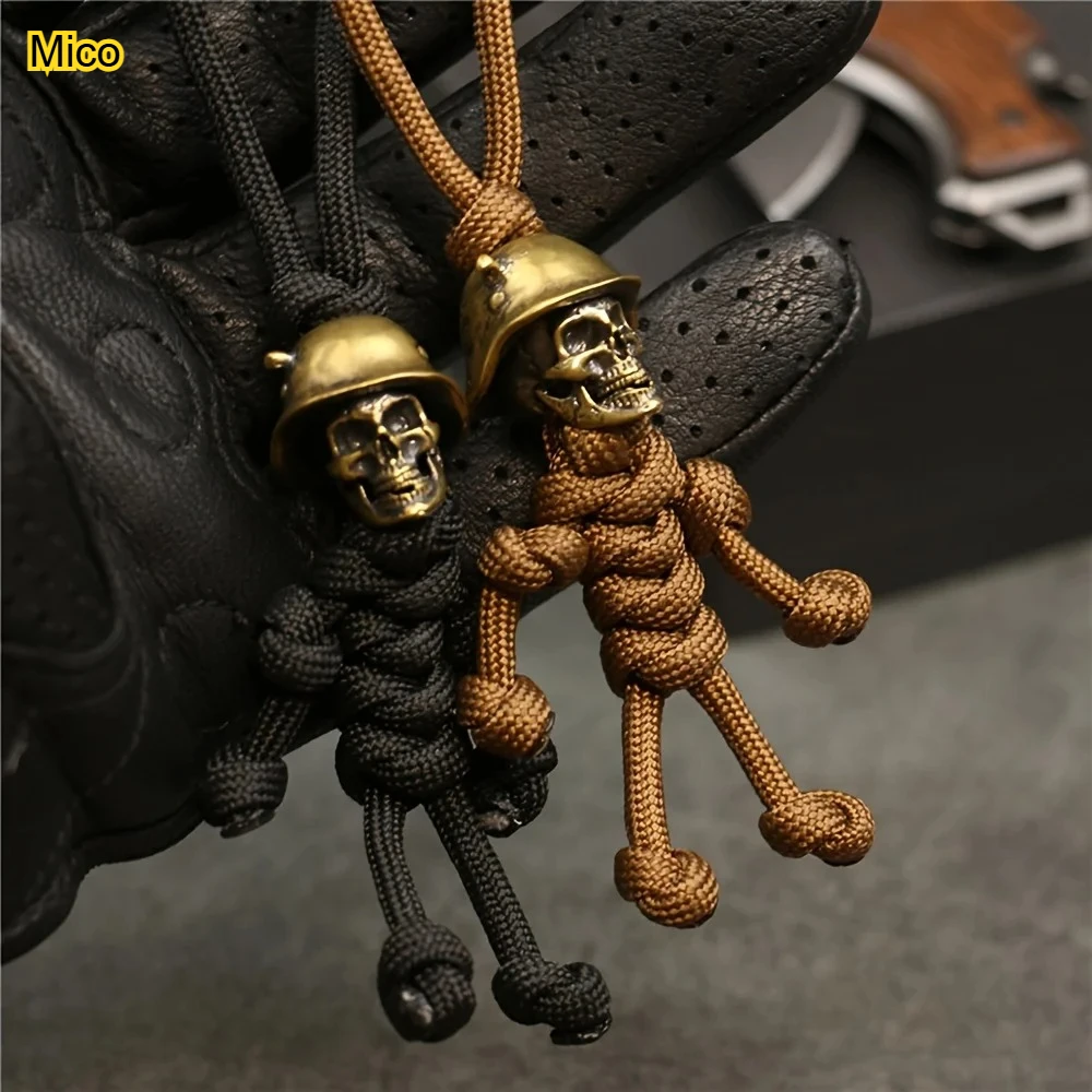 

1pc Unique Cool Skull Soldier Pendant, Home Decoration & Luggage Charm