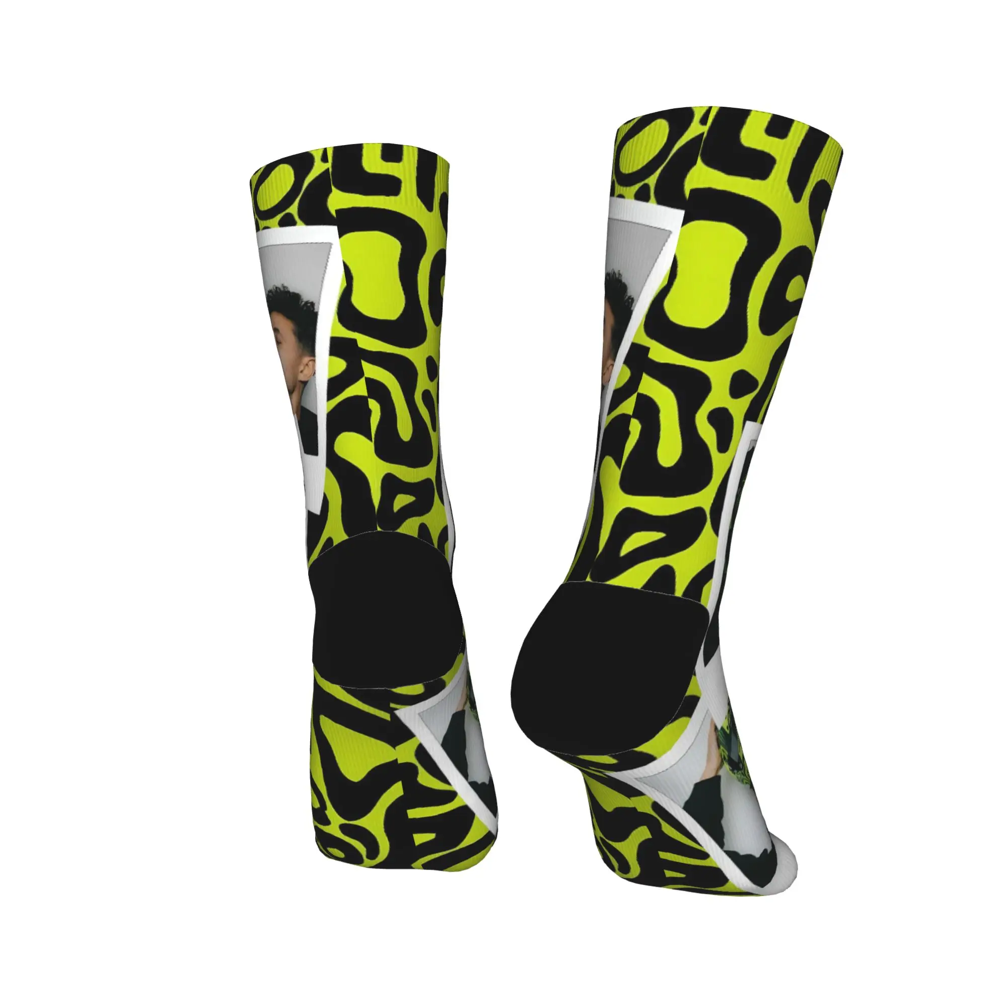 Medias de conductor de carreras L-Landos diseño de casco calcetines Kawaii mujeres hombres calcetines transpirables otoño correr deportes calcetines antideslizantes