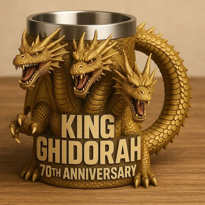 13cm New Godzilla 70th Anniversary3Dmug Godzilla 70th Anniversary Resin Mug Decorative Gift - view 3
