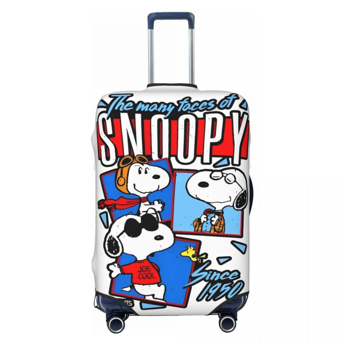 Snoopy Cartoon Peanuts Comic Luggage Covers For Suitcases Travel Suitcase Cover Protector Fit 18-32 Inch Luggage