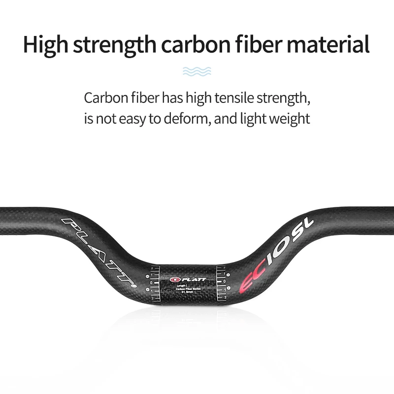 Full Carbon Fiber MTB Bicycle Handlebar Riser Handle Bar 25.4 31.8 600mm to 540mm Ultralight Mountain Folding Road Bike Parts