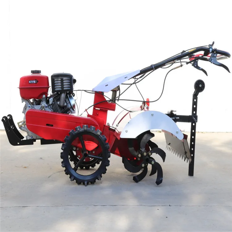 Orchard micro-cultivator Vegetable greenhouse rotary tillage weeding machine hand-supported self-propelled rotary cultivator