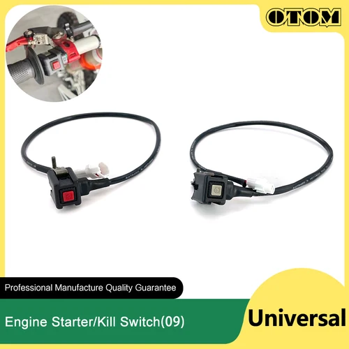 OTOM-arrancador de motor Universal para motocicleta, interruptor de apagado, botón de encendido y apagado para HONDA, KTM, YAMAHA, KAWASAKI, SUZUKI, AVANTIS, MOTOLAND GR