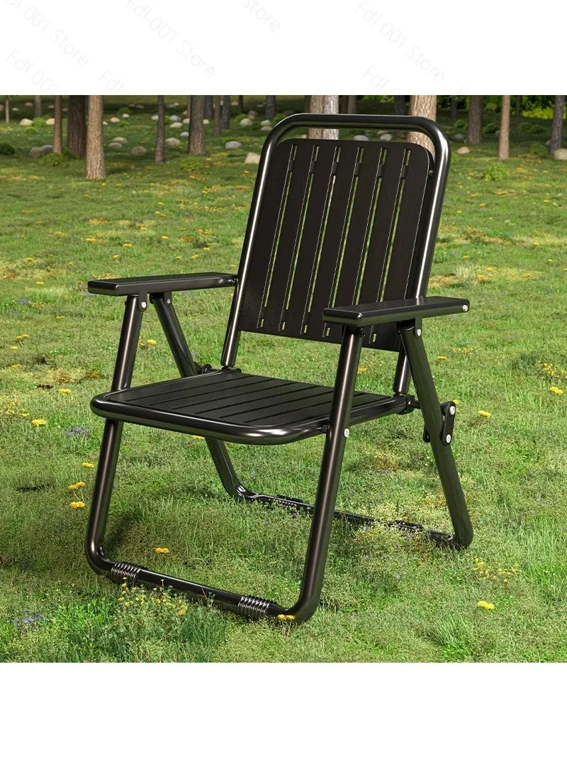 Folding Chair Outdoor Backrest  Picnic   Portable Waterproof Sun-Proof Camping Fishing   Outdoor Courtyard