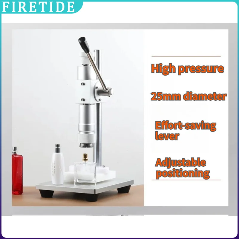 Manual Desktop Perfume Bottle Crimper and Capping Tool Machine, Perfume Sprayer Sealer Crimping Plier for 13mm 15mm 18mm 20mm