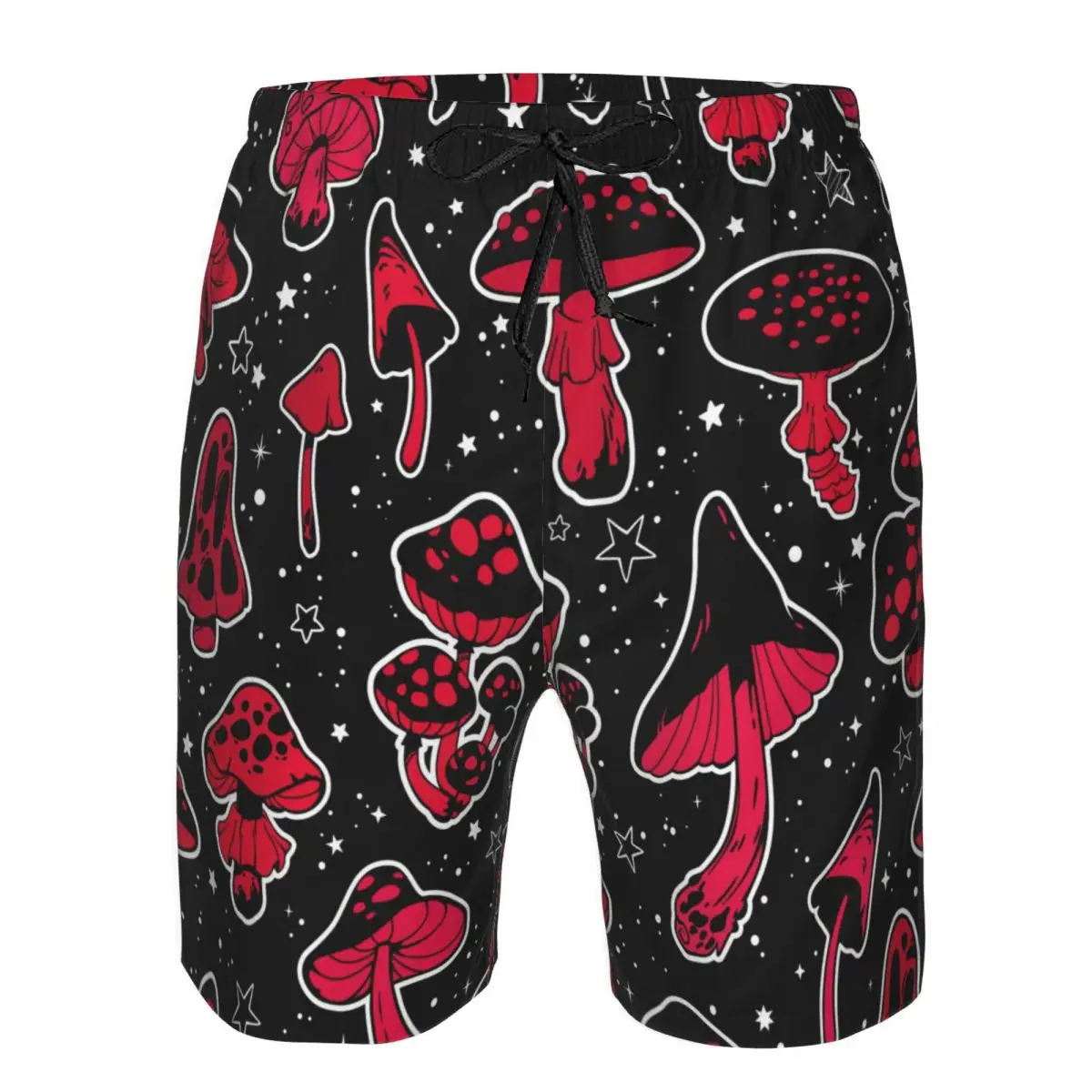 

Mens Swimming Shorts Swimwear Red Fly Agarics Mushroom Men Trunks Swimsuit Beach Wear Boardshorts