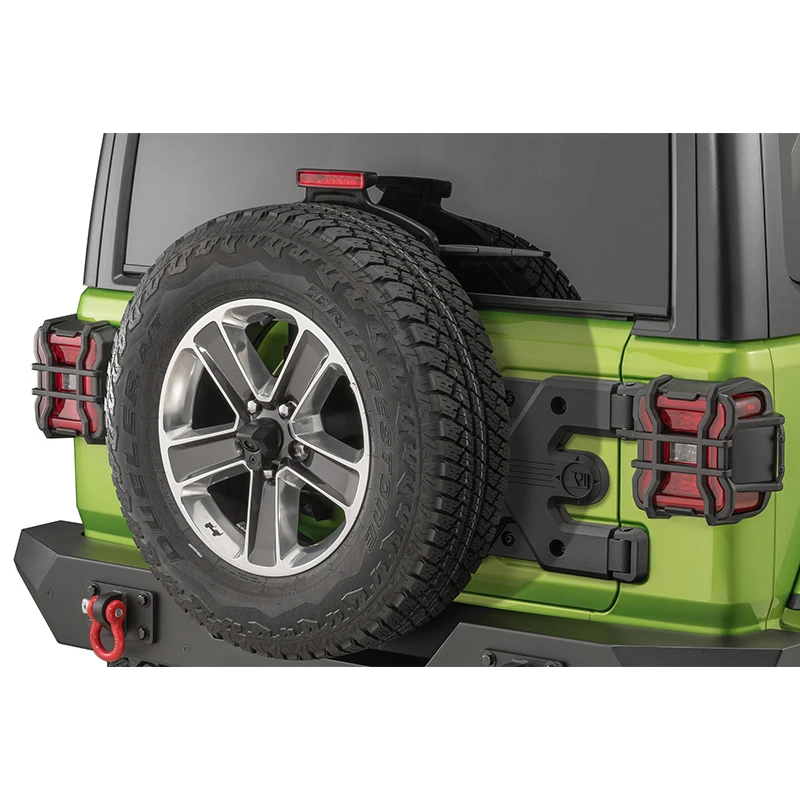 Durable and high-performance spare tire frame passing through the car meeting