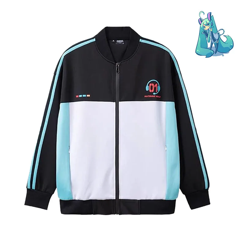 Hatsune Miku Esports Heart Jacket Animation Peripheral Loose Casual Comfortable Versatile Large Size Men\'s Women\'s Jacket