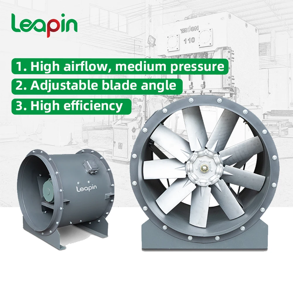 High-Pressure 1000Pa Axial Exhaust Fan | Fire Safety, Chemical Plant Ventilation Solution